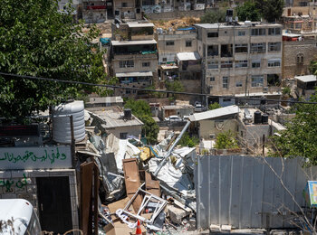 חנות שנהרסה על ידי הרשויות הישראליות בסילוואן שבירושלים המזרחית. 29 ביוני 2021 © משרד האו״ם לתיאום עניינים הומניטריים