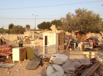 Khirbet Khamis. On 28 October 2013 the Israeli authorities demolished a residential building on the grounds of lack of building permit