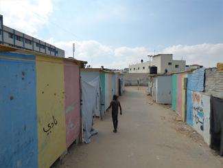 Caravan site in Beit Hanoun, Oct 2016. Photo by OCHA 