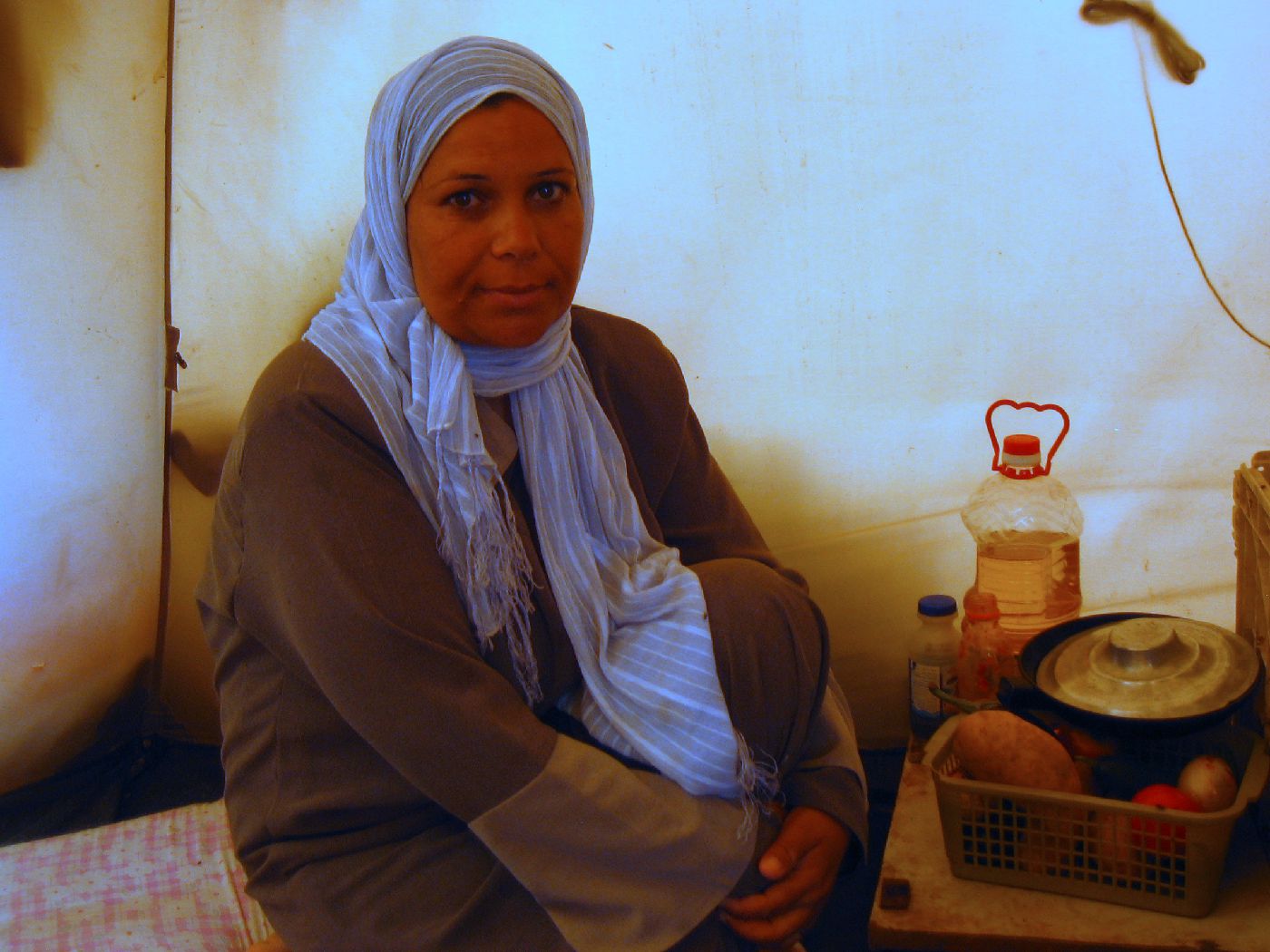 Amal Subair, Al Attatra tent camp, Gaza, Photo by Christina Blunt June 2009