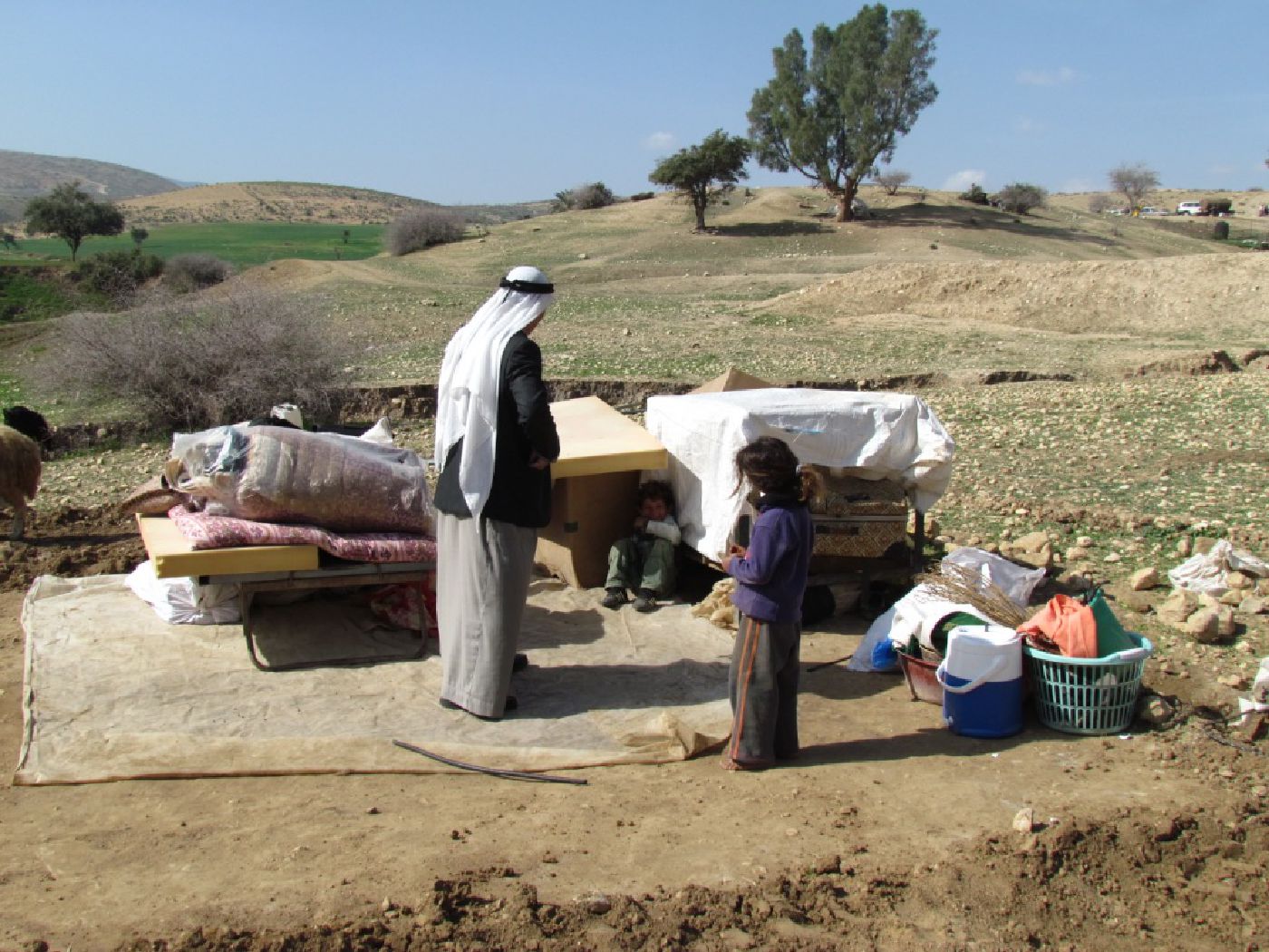 Demolition in Ein al Hilwa, January 2014