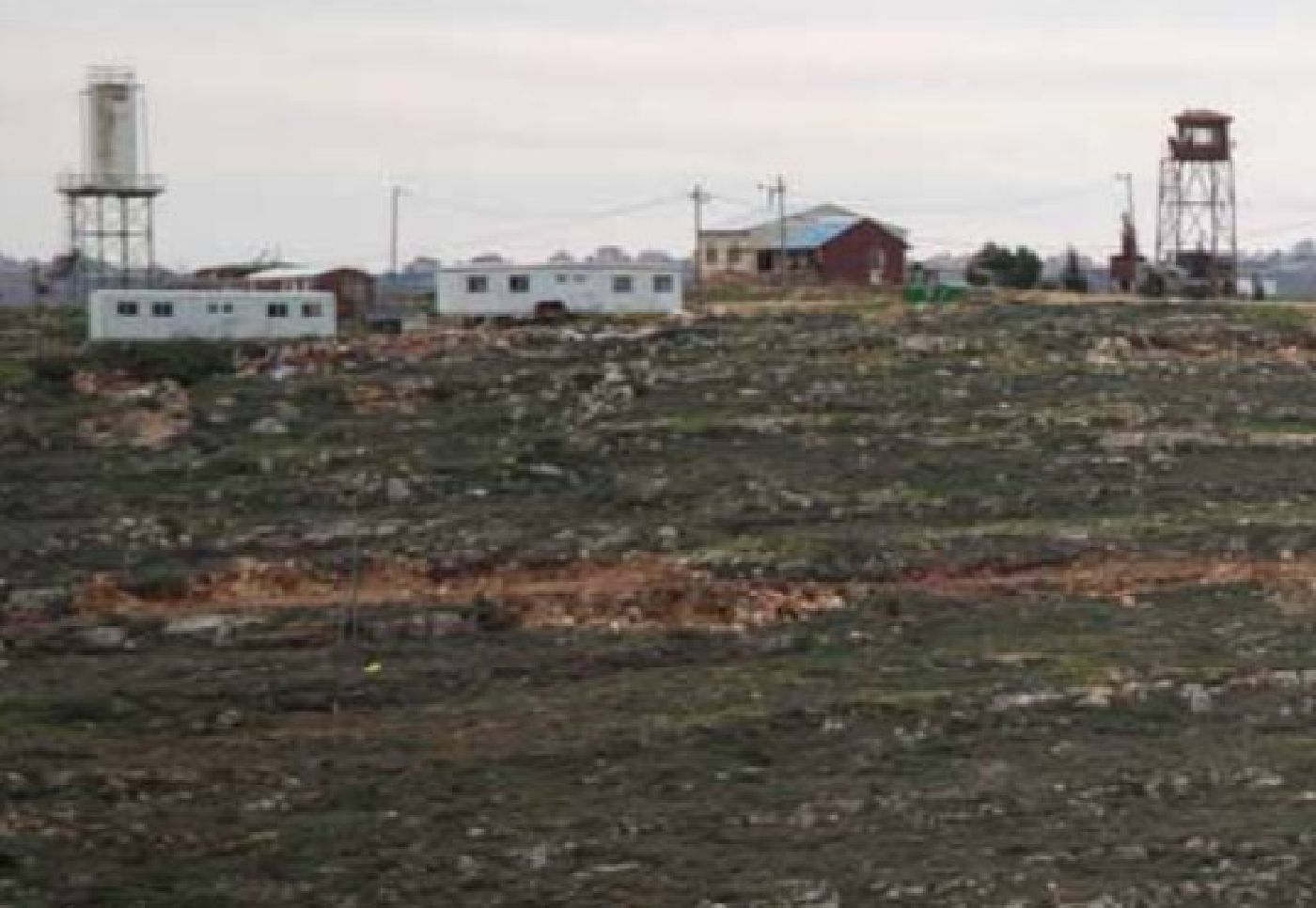 A settlement outpost, Nablus, January 2013