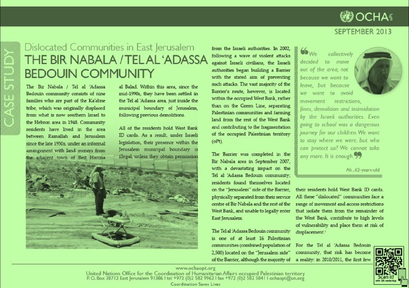 Tel Adassa case study