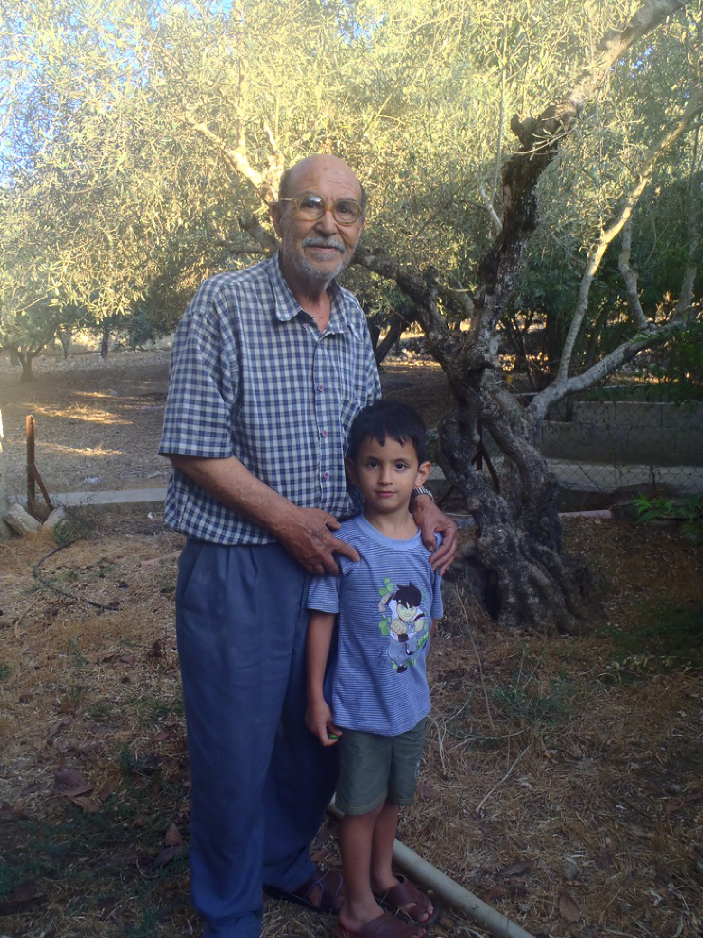Yusef Ali Kados with his grandson
