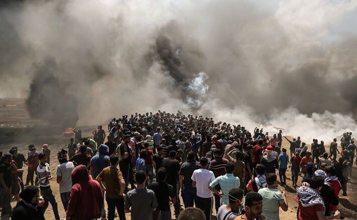 Gaza, 14 May 2018. Photo by Dawoud Abo Al Kas