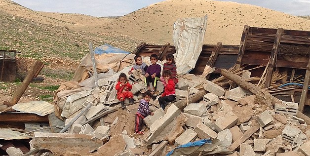 Home demolished in Al Jiftlik community (Jericho), February 2016. © Photo by OCHA