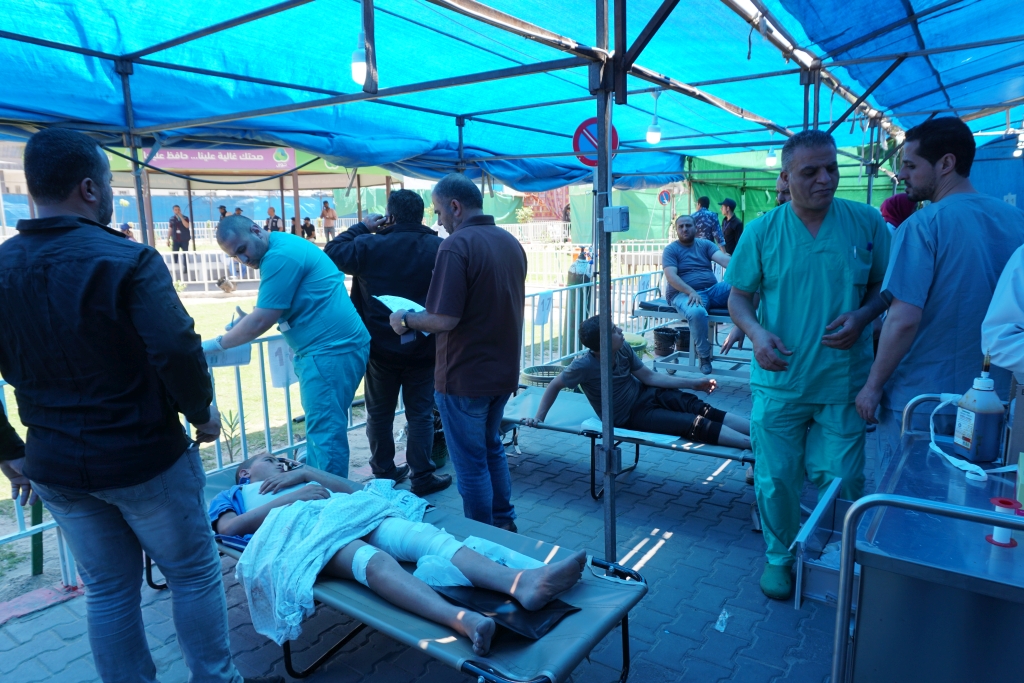 Ash Shifa Hospital, Gaza, 14 May 2018