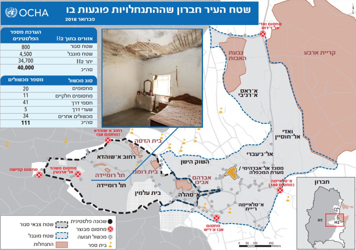 תמונה: עבודות השיפוץ בביתה של משפחת אל־ח׳טיב בחברון. צילום: GVC