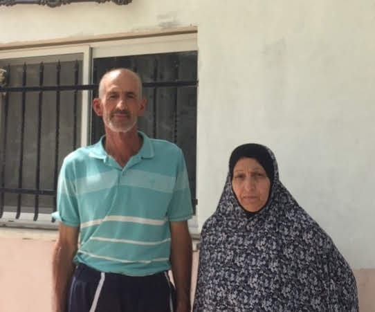 Jamileh and Suleiman Awad Infront of their house in Wadi Yasul. © Photo by OCHA