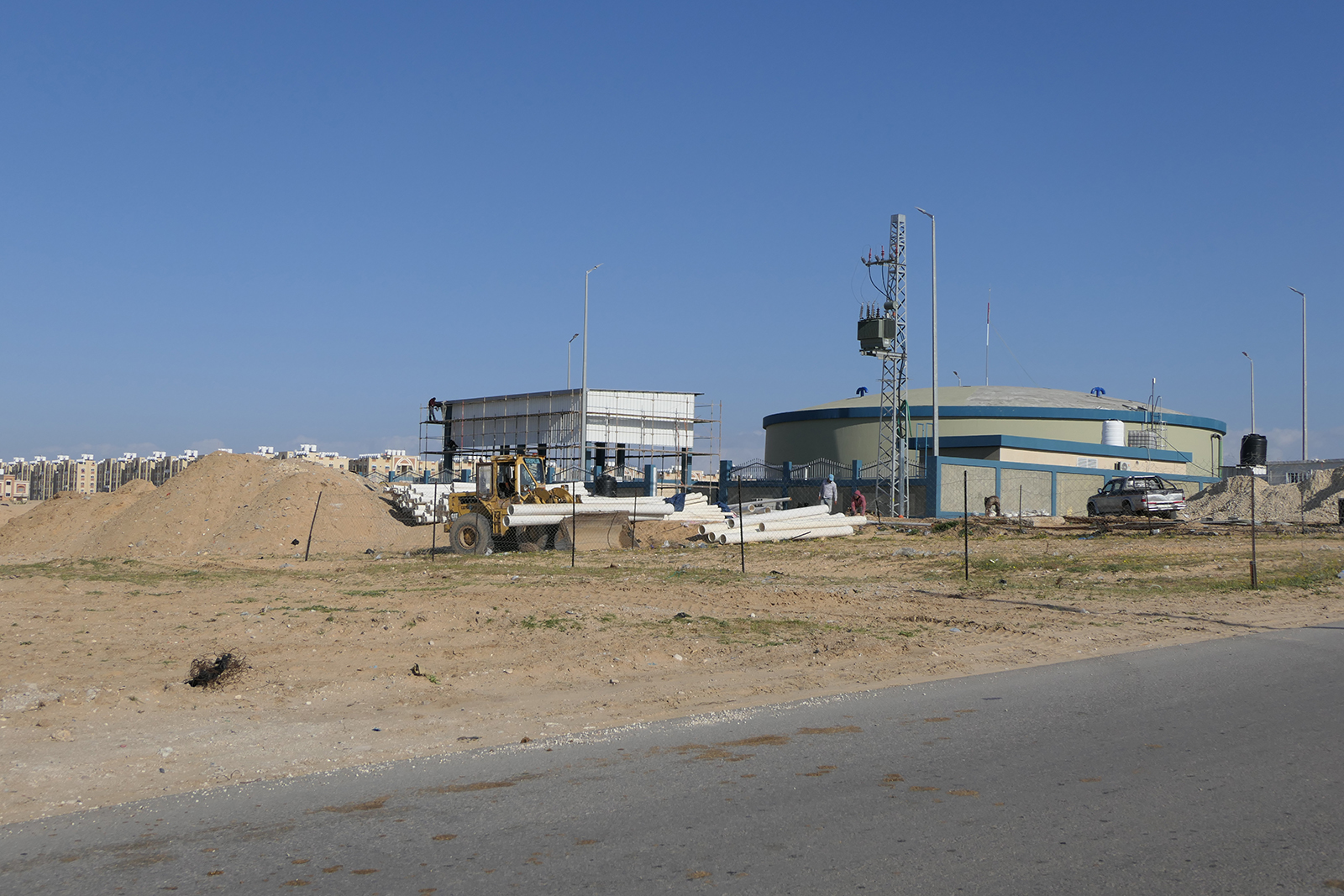 Water pumping station serving 50,000 Palestinian residents in Khan Younis. March, 2019. Photo by OCHA
