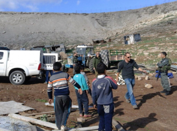 المجتمع البدوي أبو نوار، محافظة القدس، 11 كانون ثاني/يناير، 2016. صورة من مكتب تنسيق الشؤون الإنسانية 