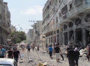 Ash Shuja’iyeh area, Gaza City, August 2014. Photo by OCHA
