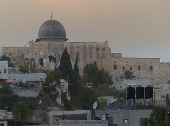 A view from Silwan on Al Aqsa Compound, East Jerusalem