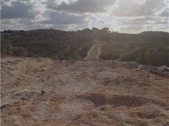 Demolition of a road in Ya’bad (Jenin). 19 October. Photo by OCHA.