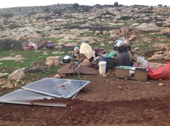 28 December 2021, Ibziq community demolition (Tubas), ©Photo by OCHA.