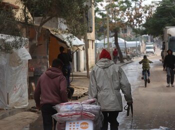 Humanitarian response in Deir al Balah, December 2025. Photo by OCHA