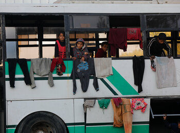 Most people in Gaza are displaced, facing deteriorating humanitarian conditions amid acute shortages of shelter, clean water, food and medicine. Photo by UNRWA
