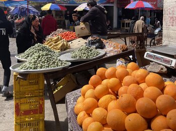 Sellers in Al Shate’ Refugee Camp in Gaza City showcase their products, determined to make a living despite all the odds. March 21, 2023