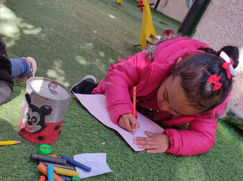 Activities at Fadia's kindergarten.