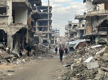 Devastation in Gaza. Photo by OCHA/Olga Cherevko