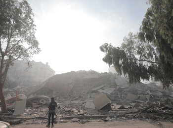 Devastation in the Gaza Strip amid hostilities between armed Palestinian Groups and Israeli forces. Photo by UNRWA