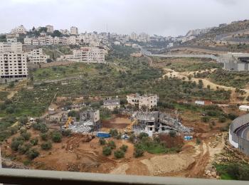 Demolitions in Bir Onah, next to the ‘tunnels road’ that connects the Etzion settlement ©  Photo by OCHA