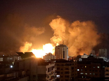 Tal al Hawa neighbourhood of Gaza, 16 October 2023. Photo by UNICEF/Eyad El Baba