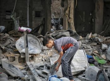 Destruction in Gaza following Israeli strike May 2021 ©Photo by Mohammad Libed