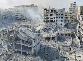 Devastation in Gaza. Photo by UNRWA 