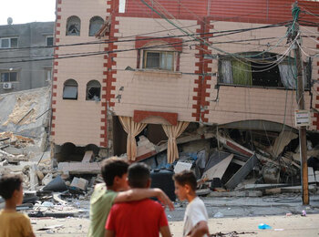 Sheikh Redwan Neighborhood / Gaza city, 8 Oct 2023. Photo by Bashar Taleb