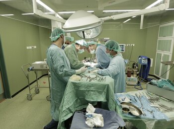 Operation theatre in Shifa hospital, October 2015. Photo by WHO