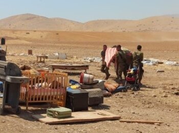 Demolition in Humsa Al Bqai'a, 7 July, photos by the community for OCHA