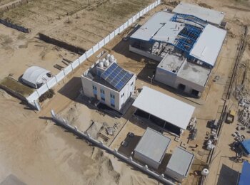 Newly inaugurated desalination plant in Deir al Balah, Gaza 2017. © Photo by UNICEF 