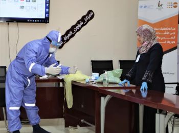 Staff at quarantine facilities receive training in proper use of PPE, protection concerns and referral
