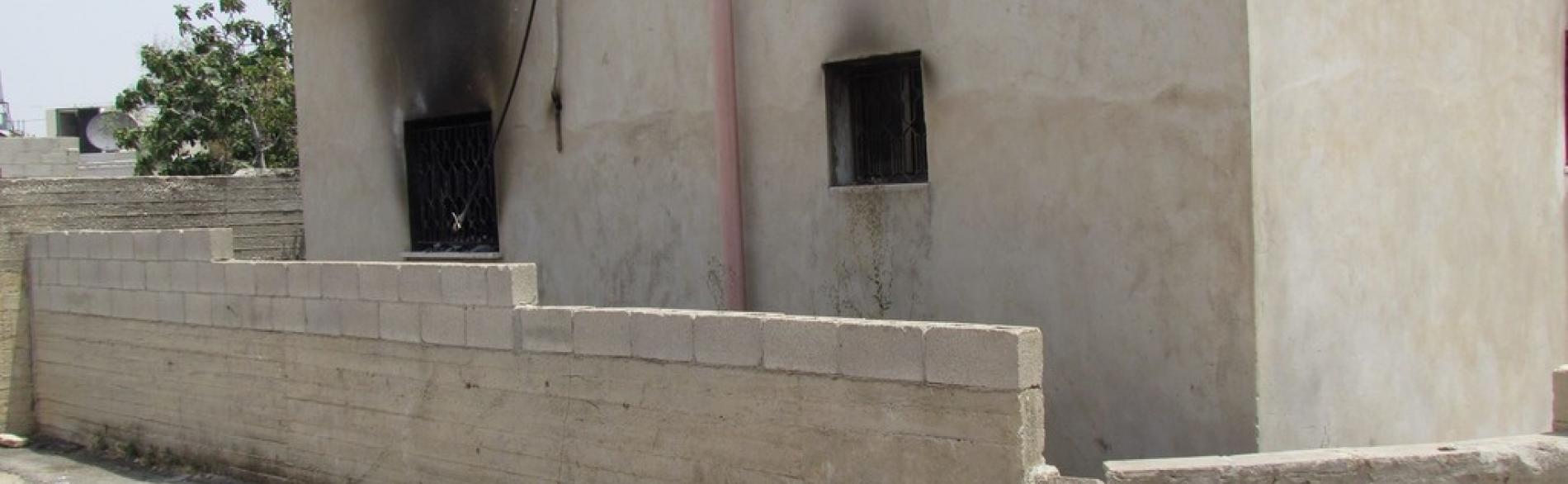 منزل عائلة دوابشة، استهدفه حريق متعمد. صورة بواسطة مكتب تنسيق الشؤون الإنسانية