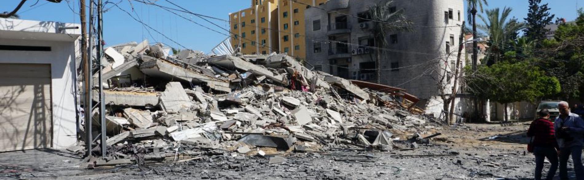 Building destroyed on 5 May 2019, Gaza City. ©  Photo by OCHA