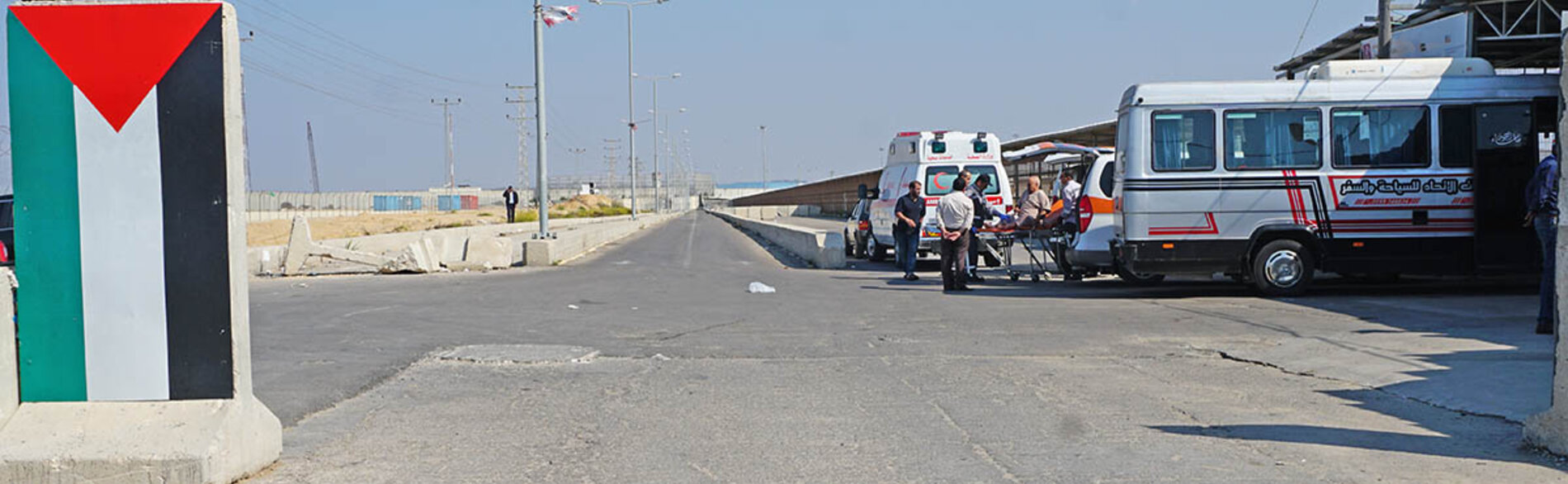Patient at the PA checkpoint next to the Erez crossing, before leaving Gaza for a medical treatment. October, 2019