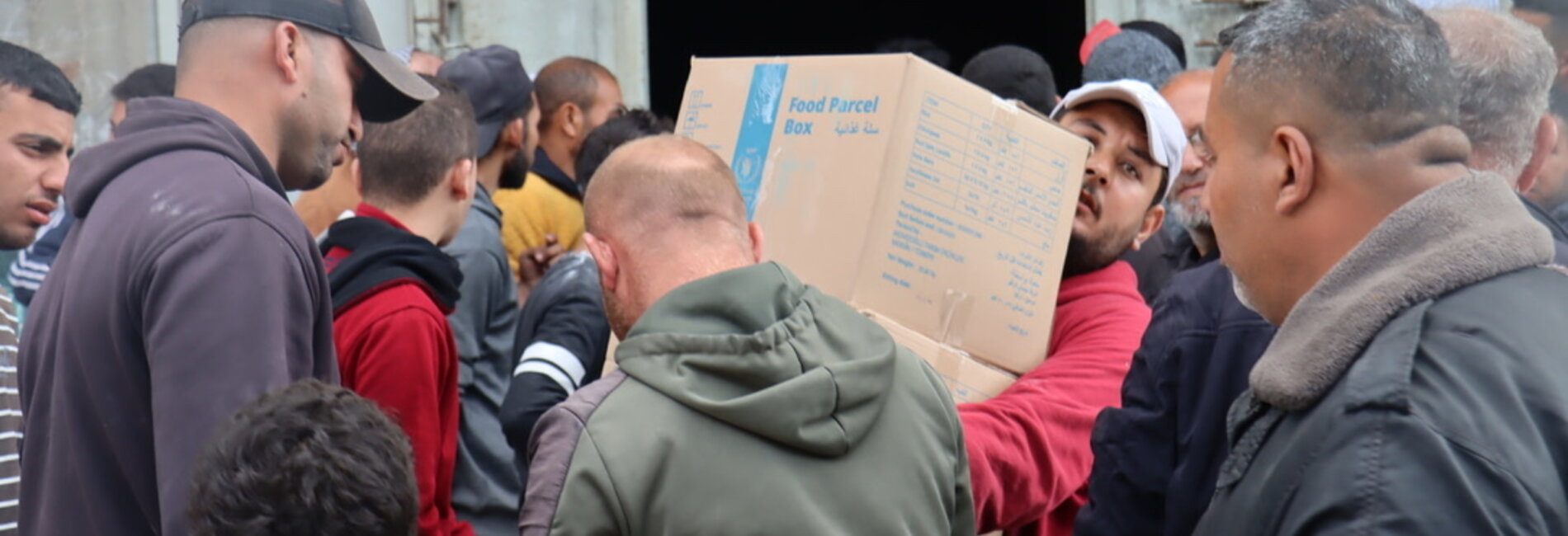 Food delivery in Jabalya, North Gaza, 16 February 2025. Photo by OCHA/Themba Linden