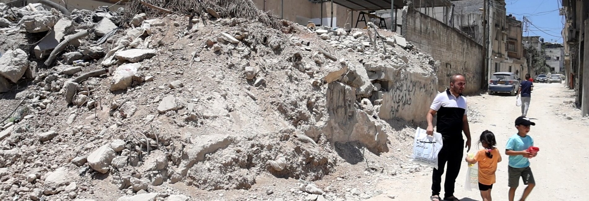  Destruction in Nur Shams Refugee Camp in Tulkarm, 26 June 2024. Photo by the Resident Coordinator's Office