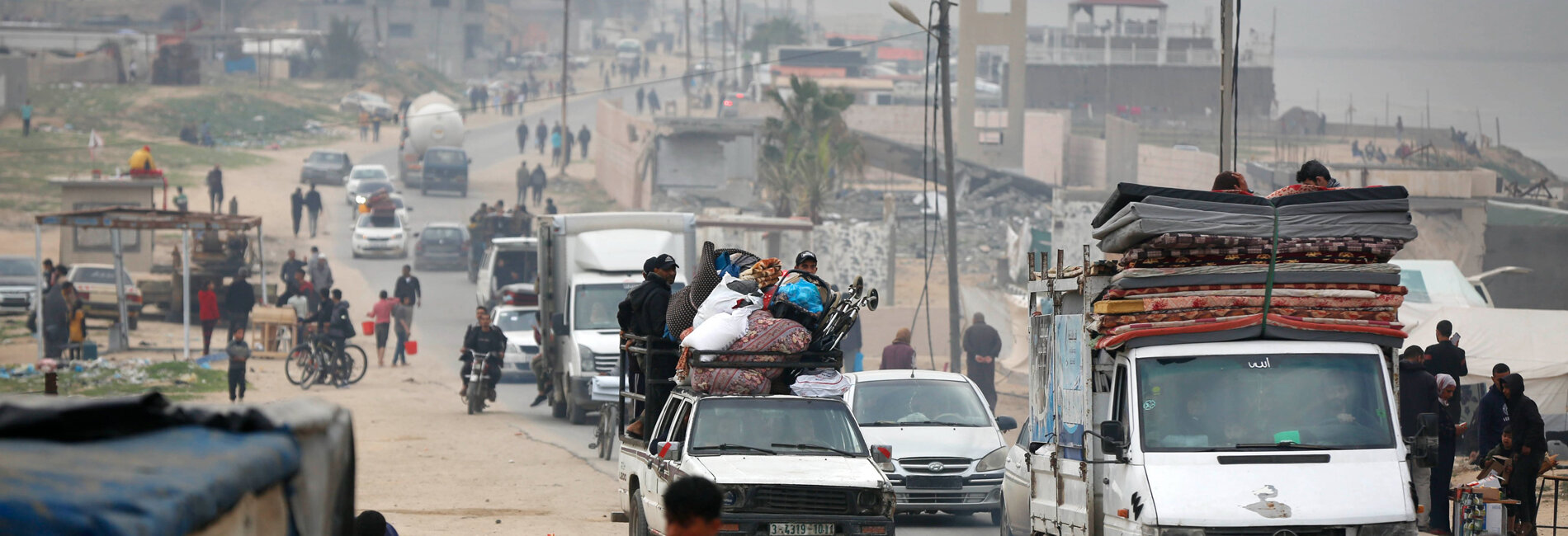 People have been reportedly moving out of Rafah towards Deir al Balah following intensified airstrikes. This is occurring within the context of rising food insecurity, limitations on the entry of aid, the erosion of coping mechanisms, and the prospects of a ground operation in the area. Photo by UNRWA.