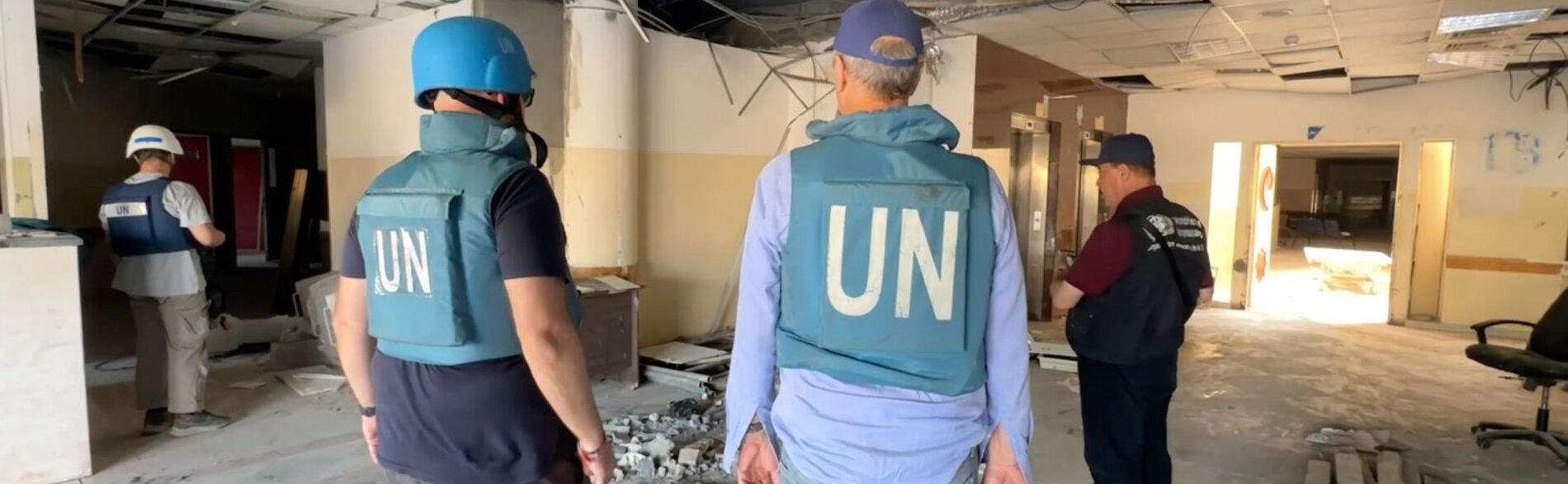 بعثة للأمم المتحدة إلى شمال غزة، 15 نيسان/أبريل 2024. تصوير منظمة الصحة العالمية