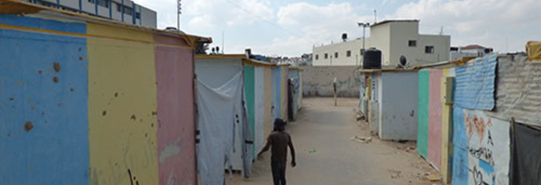 Caravan site in Beit Hanoun, Oct 2016. Photo by OCHA 