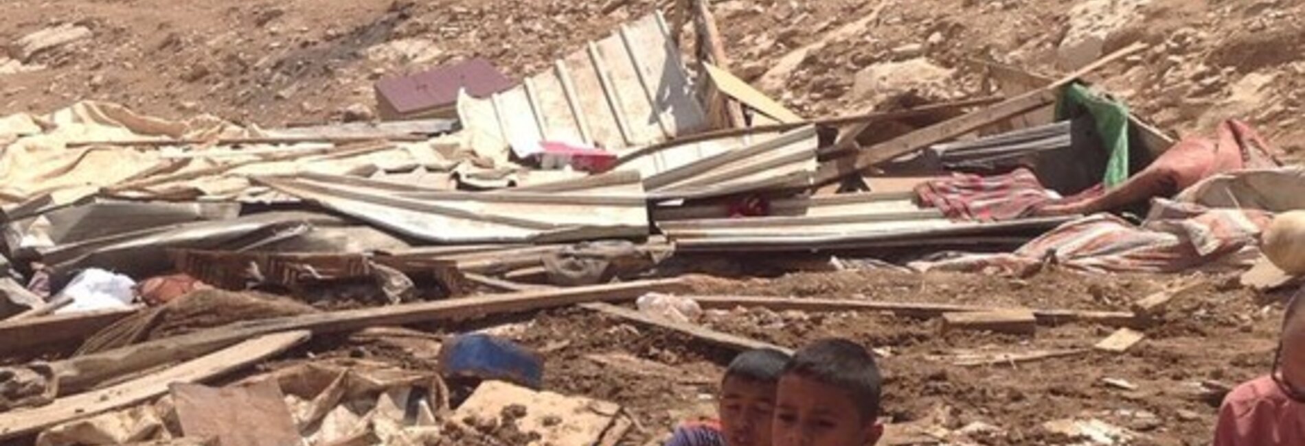 Wadi Sneysel, Demolitions resulting in three families displaced, August 2015. Photo by OCHA