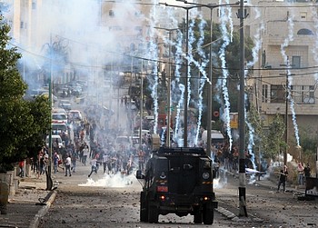 Clashes near Rachel's Tomb, Bethlehem. Clashes near Rachel's Tomb, Bethlehem.