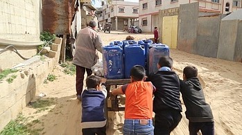 Al Amal neigbourhood in Gaza, 31 July 2019. © Photo by Oxfam Al Amal neigbourhood in Gaza, 31 July 2019. © Photo by Oxfam