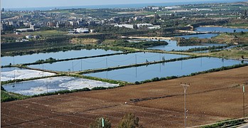 מאגרי שפכים בצפון רצועת עזה. צילום: משרד האו״ם לתיאום עניינים הומניטריים, 2017 מאגרי שפכים בצפון רצועת עזה. צילום: משרד האו״ם לתיאום עניינים הומניטריים, 2017