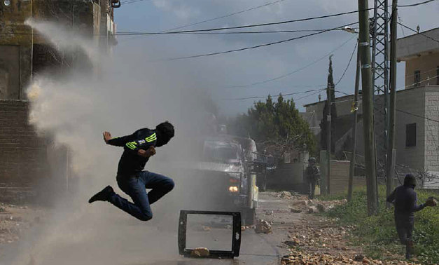 Clashes in Kafr Qaddum village (Qalqiliya), March 2015. © Photo by Akram Darawshi/Activestills.org