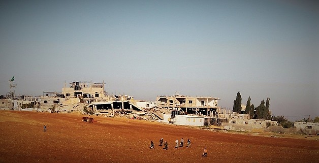 Farmers start to replant their land in Beit Hanoun. Photo by the International Committee of the Red Cross