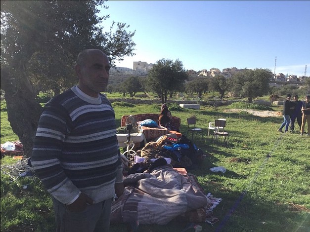 Seven structures demolished and 13 people displaced in Al Wata area of East Jerusalem. Photo by OCHA.