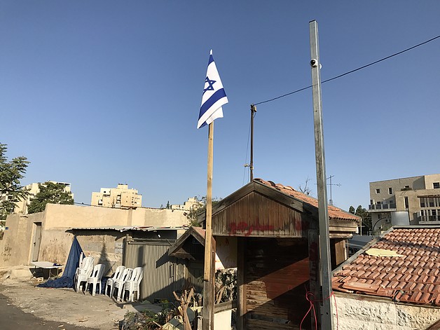 Shamasneh family’s home in East Jerusalem, following the eviction, 11 August 2017. © Photo by OCHA.